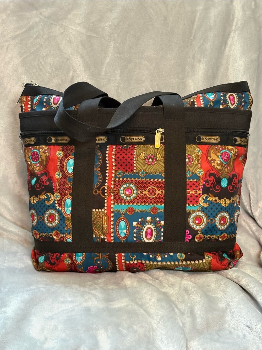 LeSportsac "Cloistered Jewels” Tote w/Bonus Pouch